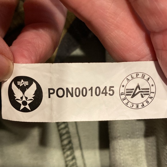 Alpha Industries Green Camouflage Military Jacket - Picture 15 of 16